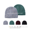 Adult Winter Colorful Mohair Acrylic Knitted Cuff Beanie